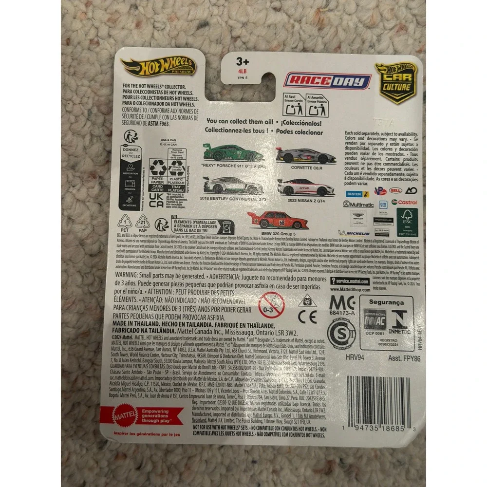 Hot Wheels BMW 320 Group 5 1:64 Race Day Car Culture Premium Diecast NWT 2024